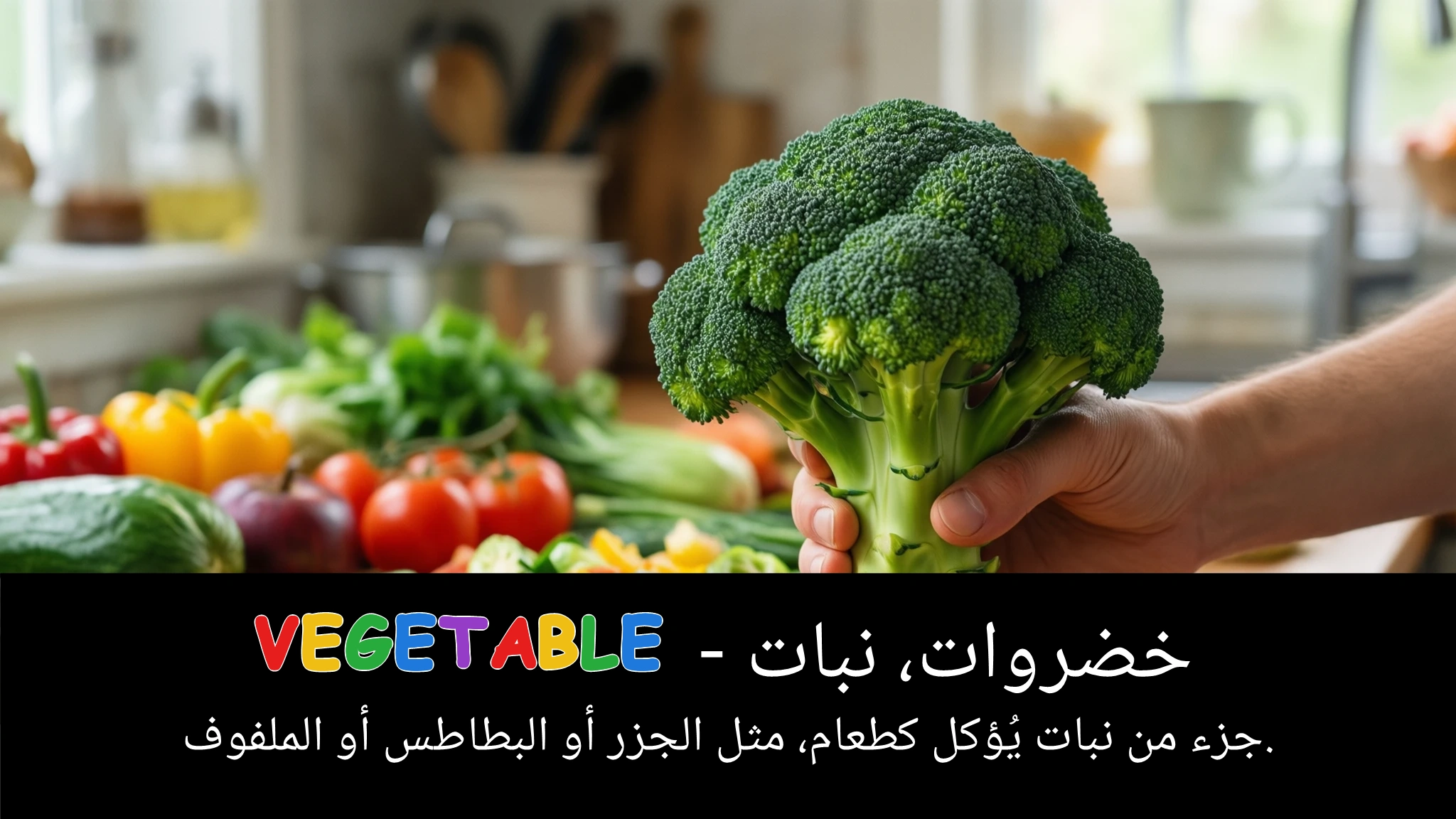 Arabic Illustration for vegetable